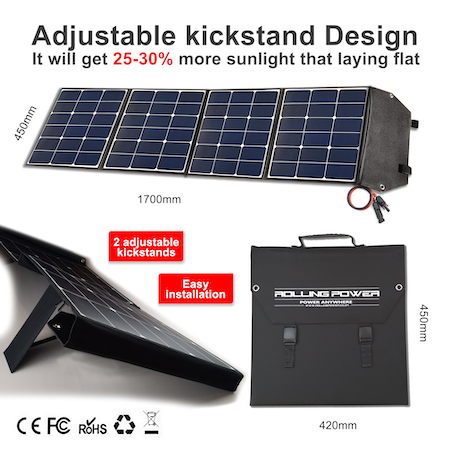 Rolling Power 120W Foldable Solar Panel