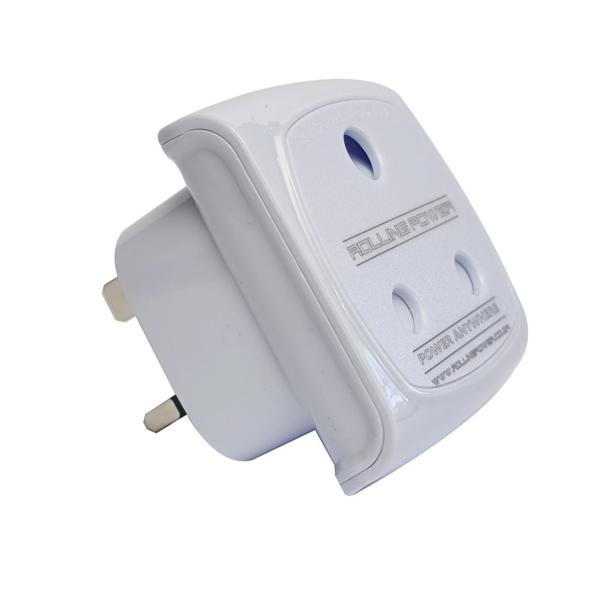 Rolling Power - Power Adapter SA Type M to UK Type G - Round to Square Pin