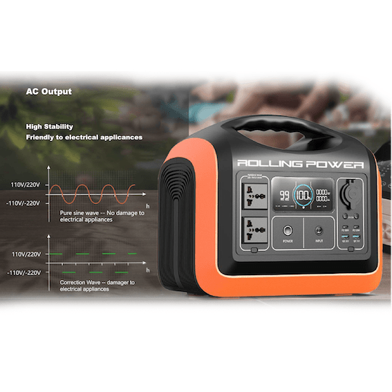 Rolling Power – RP1200W Portable Power Station with 992Wh LiFePO4 Battery - Image 3