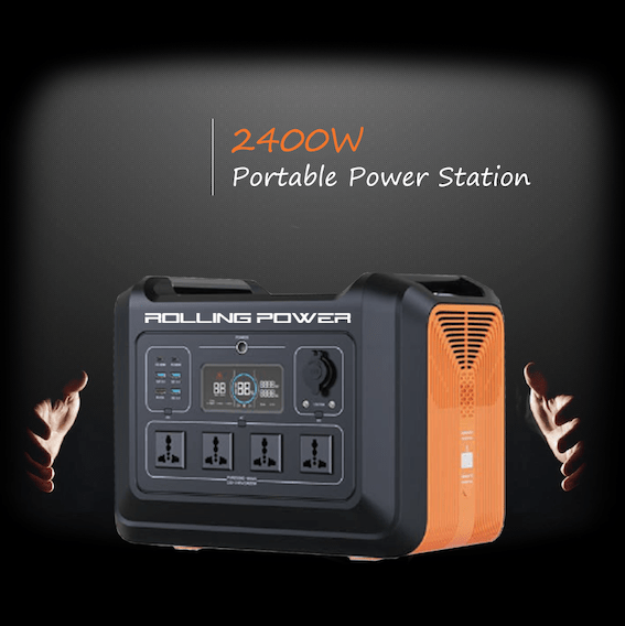 Rolling Power – RP2400W Portable Power Station with 2232Wh LiFePO4 Battery